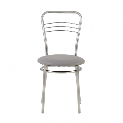 Scaun bucatarie Vera Chrome, Gri piele ecologica [1]