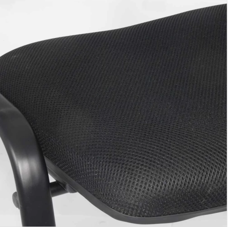 Scaun conferinta VENTO, spatar Mesh, cadru metalic, Negru [5]