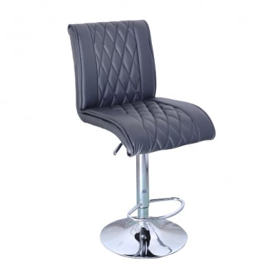 Mobilier pentru bucătărie - Scaun de bar OSBOURNE, PU, Negru
