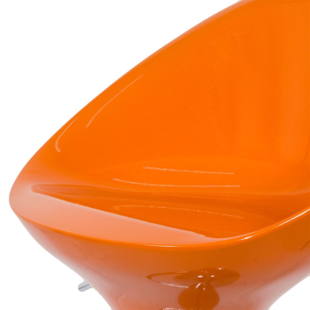 Scaun de bar Pavia, portocaliu, plastic [1]
