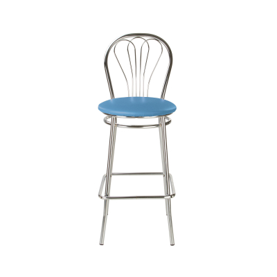 Mobilier pentru bucătărie - Scaun de bar Picard Hoker, Albastru deschis piele ecologica