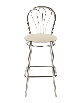 Mobilier pentru bucătărie - Scaun de bar Picard Hoker, Crem piele ecologica