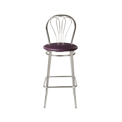 Mobilier pentru bucătărie - Scaun de bar Picard Hoker, Mov piele ecologica