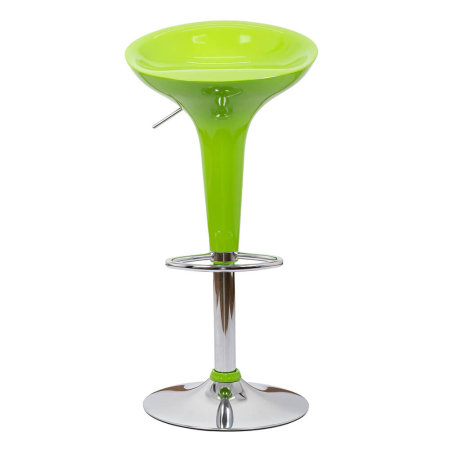 Scaun de bar Roma, verde, plastic [1]