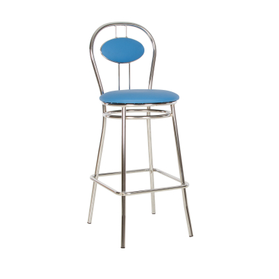 Scaune de bucătărie - Scaun de bar Wegner Hoker, Albastru deschis piele ecologica