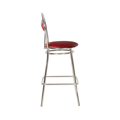 Scaun de bar Wegner Hoker, Carmin piele ecologica [2]