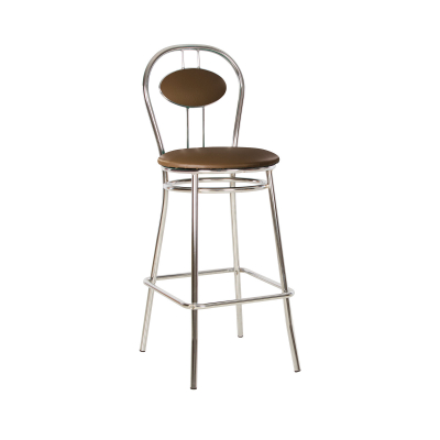 Mobilier pentru bucătărie - Scaun de bar Wegner Hoker, Maro piele ecologica