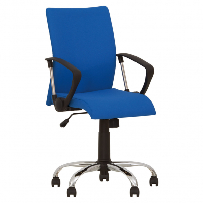 Scaune de birou - Scaun de birou BOA GTP CHROME, Safir stofa fiji