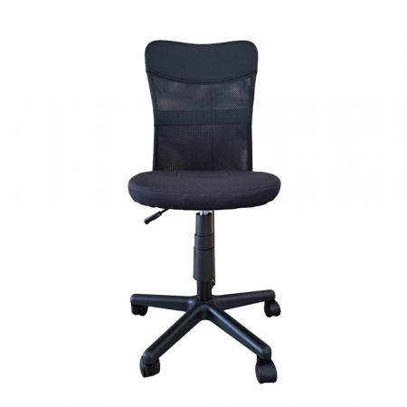 Scaun de birou CHEAP, textil+mesh, Negru [1]