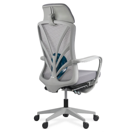 Scaun de birou Comfort, gri, plasa [1]