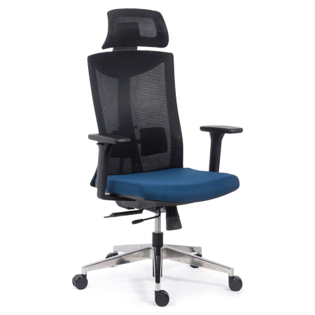 Scaune de birou - Scaun de birou Design 132, albastru, plasa