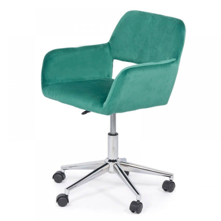 Scaun de birou Ergo 72, verde, catifea [1]