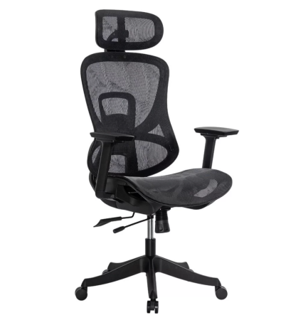Scaune de birou - Scaun de birou ergonomic din Mesh cu brațe reglabile 3D DIABLO, Negru