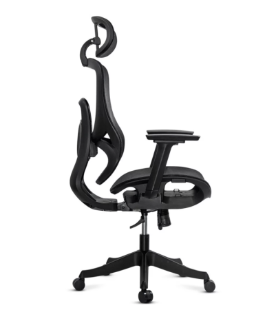 Scaun de birou ergonomic din Mesh cu brațe reglabile 3D DIABLO, Negru [3]