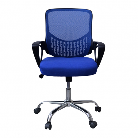 Scaun de birou ergonomic GRAVO, Albastru, Mesh/Textil [1]