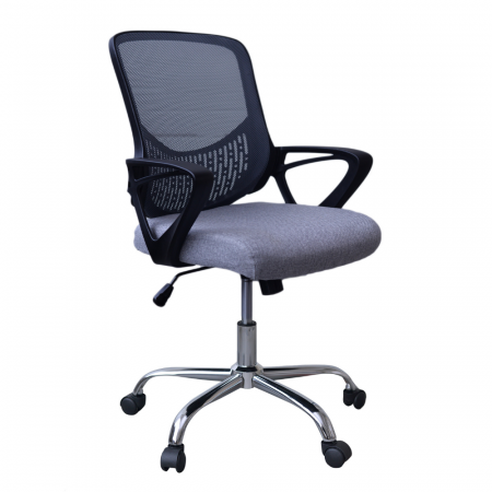 Scaune ergonomice - Scaun de birou ergonomic GRAVO, Gri, Mesh/Textil