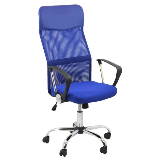 Scaune de birou - Scaun de birou ergonomic TAZZ Mesh/ piele ecologica Albastru