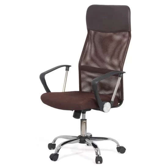 Scaun de birou ergonomic TAZZ Mesh/ piele ecologica Maro [1]