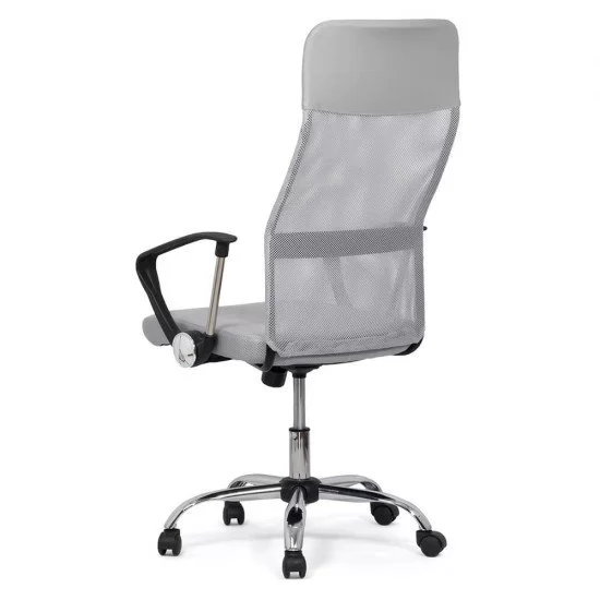 Scaun de birou ergonomic TAZZ Mesh/ piele ecologica Gri [4]