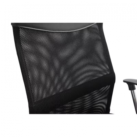 Scaun de birou ergonomic TAZZ Mesh/ piele ecologica Negru [9]