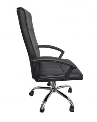 Scaun de birou ergonomic VITO, PU, Negru [1]