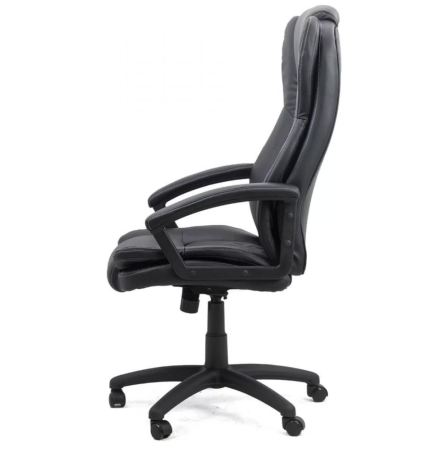 Scaun de birou EXECUTIVE, reglabil pe inaltime, piele ecologica, Negru [2]