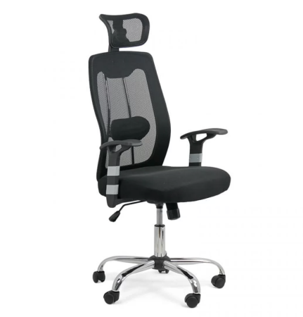 Scaune de birou - Scaun de birou GOZO, stofa + Mesh, Negru
