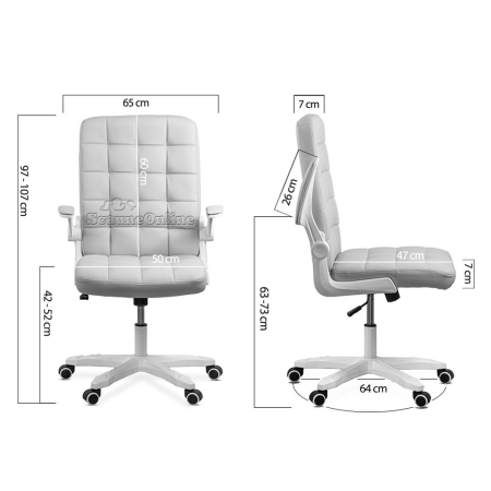 Scaun de birou Logan 71, negru, piele ecologica [2]