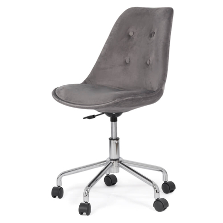 Scaun de birou Mistral, gri, catifea [1]