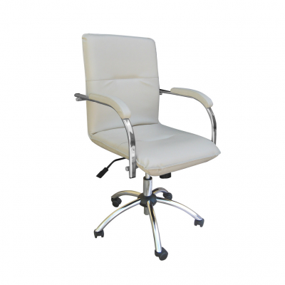 Scaun de birou MULLER GTP Soft, Crem piele ecologica [1]
