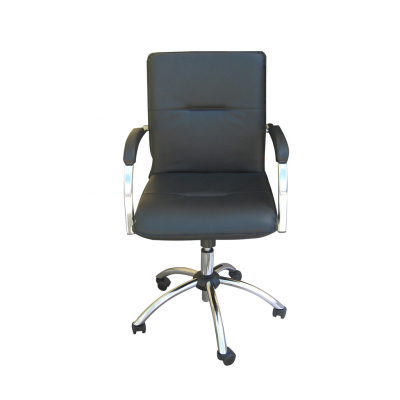 Scaun de birou MULLER GTP Soft, Negru piele ecologica [1]