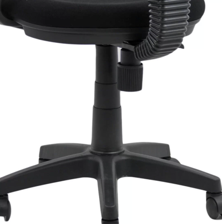 Scaun de birou NOVA, reglabil pe inaltime, stofa, Negru [4]
