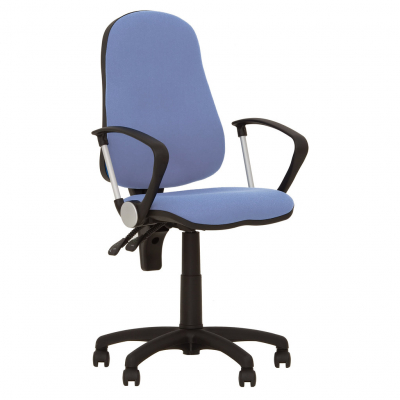 Scaune de birou - Scaun de birou OFFICE GTP, Albastru deschis stofa fiji