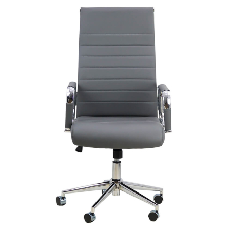 Scaun de birou Optima 170, gri, piele ecologica [1]