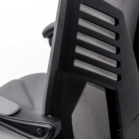 Scaun de birou Optima 80, gri, plasa [1]