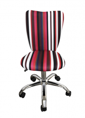 Scaun de birou pentru copii HELENA, Stofa multicolora cu model dungat [1]