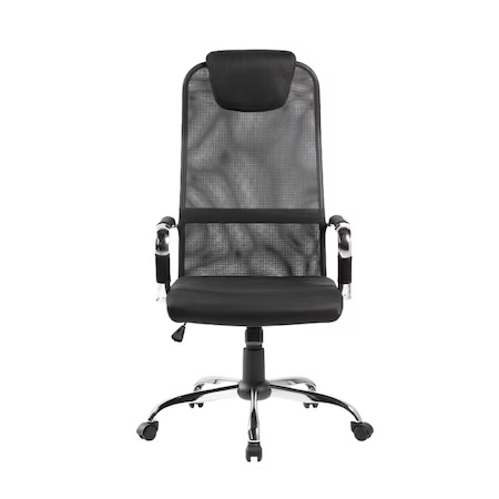 Scaun de birou SIDNEY cutetiera integrata, Mesh, Negru [1]