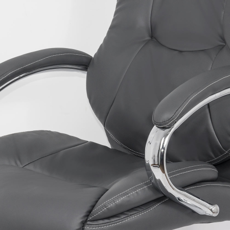Scaun de birou Sirius, gri, piele ecologica [2]