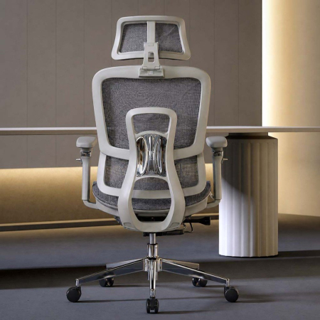Scaun de birou Style, gri, plasa [1]