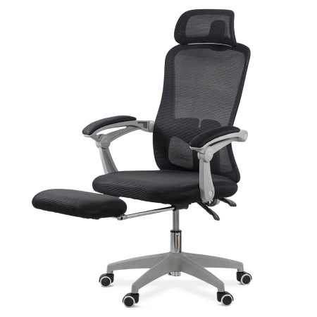 Scaun de birou Supreme, negru, plasa [1]