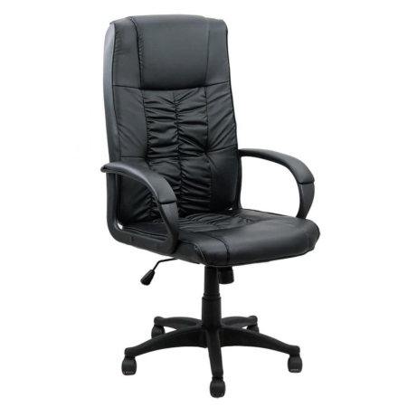 Scaune directoriale - Scaun de birou URBAN, mecanism balans, piele ecologica, Negru