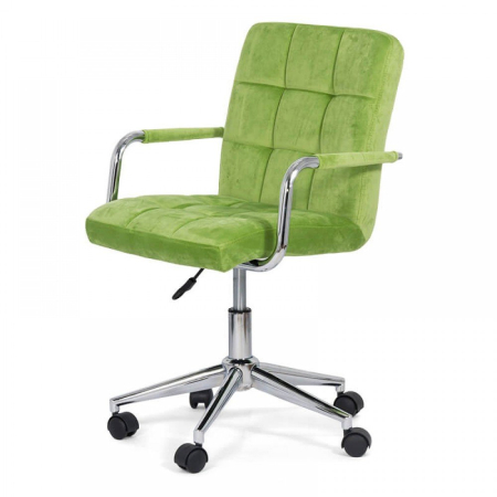 Scaun de birou Valor, verde, catifea [1]