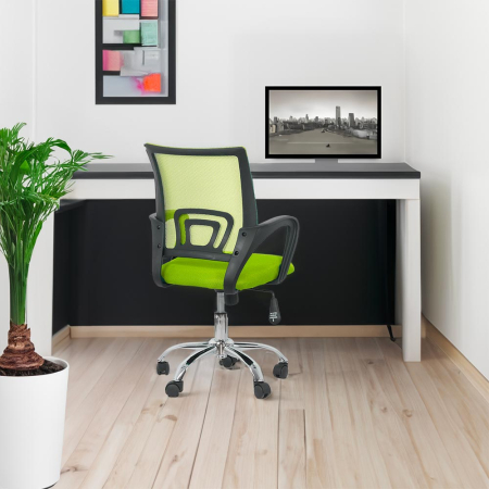 Scaun de birou Vector, verde, plasa [1]