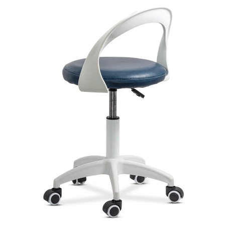 Scaun de birou Vertex 75, albastru, piele ecologica [2]