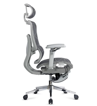 Scaun de birou VISION, brate 4D, mesh respirabil, Gri [3]