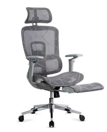 Scaun de birou VISION, brate 4D, mesh respirabil, Gri [1]