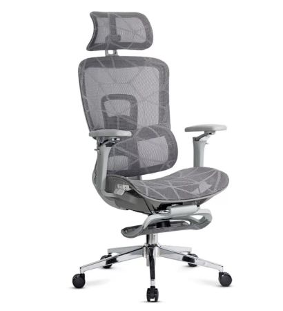 Scaune directoriale - Scaun de birou VISION, brate 4D, mesh respirabil, Gri