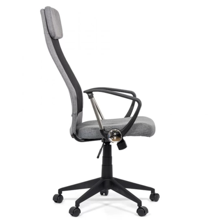 Scaun de birou VORTEX, tetiera captusita, Mesh + Stofa, Gri [3]