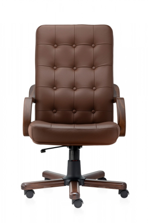 Scaune directoriale - Scaun directorial ATLAS EXTRA  piele naturala, Maro inchis