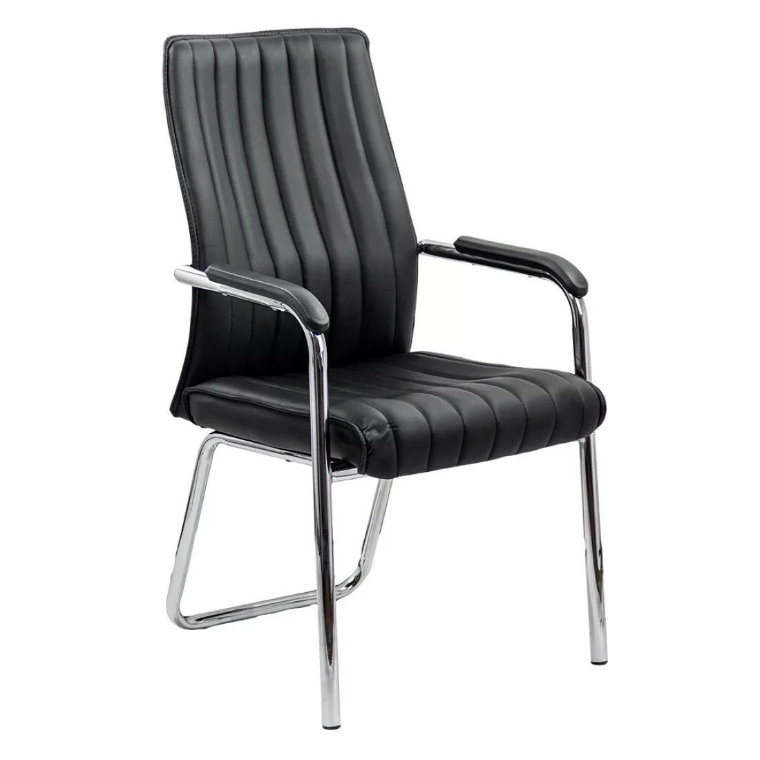 Scaune de conferinta - Scaun de conferinta BASE, piele ecologica, Negru